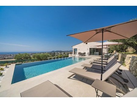 cannes / le cannet - villa moderne avec vue mer panoramique