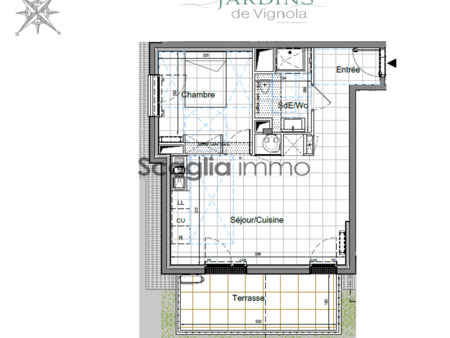 vente appartement neuf 2 pièces 44m2 porto-vecchio - 182800 € - surface privée