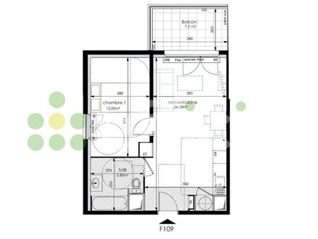vente appartement 2 pièces 45 m²