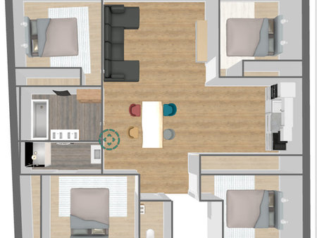 appartement type loft de 108 m2-secteur st thomas