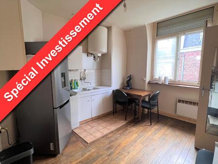 vente appartement saint-quentin (02100) 1 pièce 32.84m²  50 000€