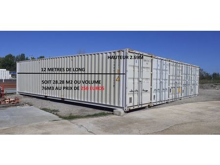 container 40 pieds high cube - box de stockage - entrepôts - garage - local -garde meuble