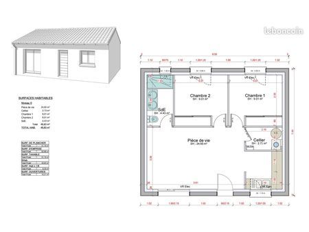 maison 3 pièces 50 m²