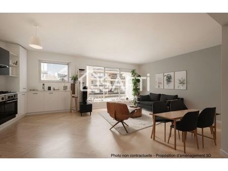 vente appartement 3 pièces 62 m² boulogne-billancourt (92100)