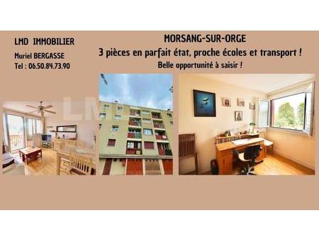vente appartement 3 pièces à morsang-sur-orge (91390) : à vendre 3 pièces / 53m² morsang-s