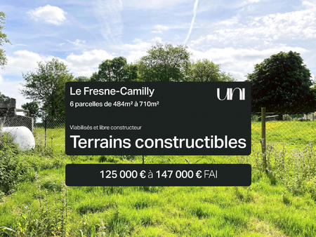 vente terrain au fresne-camilly (14480) : à vendre / le fresne-camilly