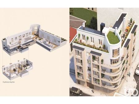 vente appartement 4 pièces 107 m² saint-ouen-sur-seine (93400)