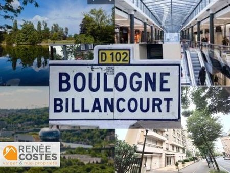 viager libre - f75 ans - boulogne billancourt (92100)