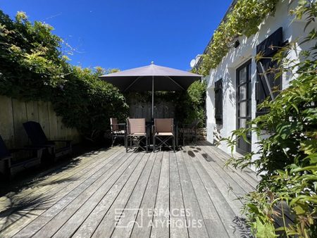 maison de pêcheur ultra-chic avec terrasse