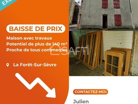 vente maison à la forêt-sur-sèvre (79380) : à vendre / 141m² la forêt-sur-sèvre