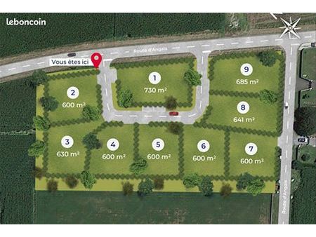 terrain 630 m² assat