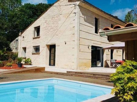 vente maison piscine à saint-quentin-de-baron (33750) : à vendre piscine / 178m² saint-que
