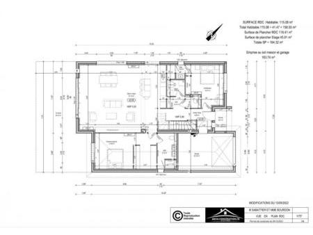 maison moderne de 2023  type 7 de 157 m² avec garage