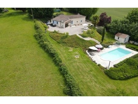 dpt lot (46)  à vendre castelnau montratier maison 108 m² p5  4546 m² terrain  piscine  ga