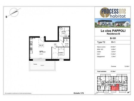 en vente appartement 47 95 m² – 216 000 € |plappeville