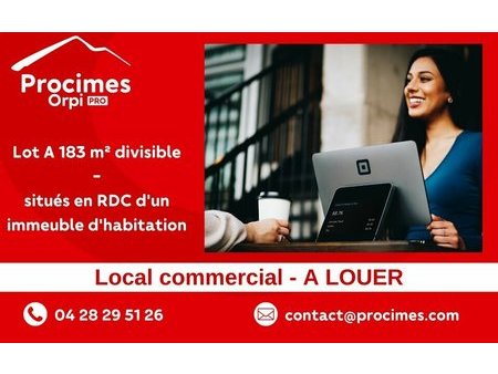 location de local commercial de 184 m² à viviers-du-lac - 73420