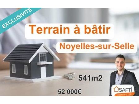 vente terrain 541 m² noyelles-sur-selle (59282)
