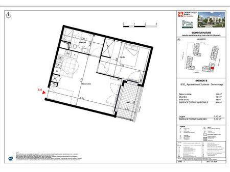 appartement neuf bondoufle 2 pièces 45.60 m2