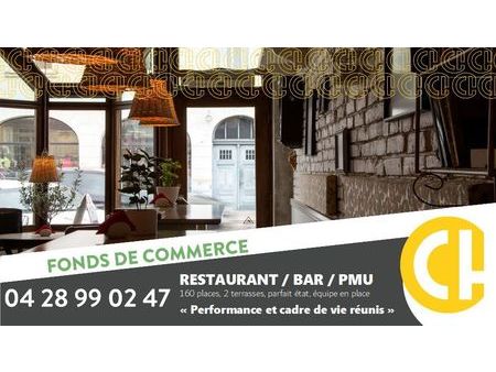 fonds de commerce bar  restaurant 280 m²