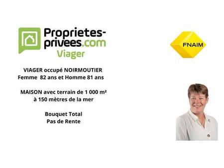 vente maison viager à noirmoutier-en-l'île (85330) : à vendre viager / 110m² noirmoutier-e