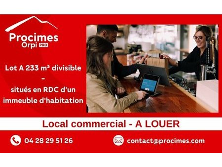 location de local commercial de 233 m² à viviers-du-lac - 73420