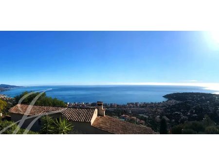 roquebrune cap martin - villa contemporaine - vue mer panoramique - double garage - piscin