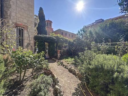 menton  quartier garavan - villa de charme en pierre avec jardin et dépendance en duplex
