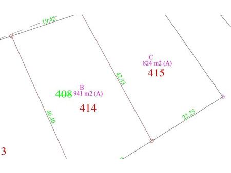 terrain bourdon m² t- à vendre  19 500 €