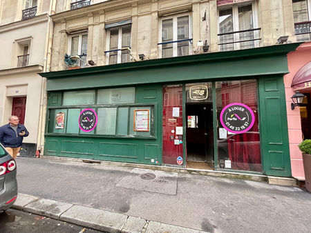 a louer local commercial 27 m² avec extraction emplacement n°1 dans paris 9ème / faubourg 