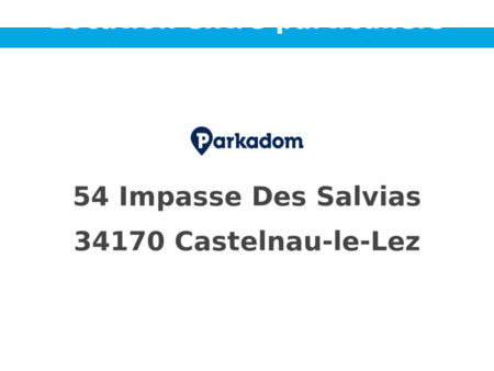 location parking castelnau-le-lez (34170)