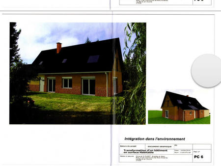 vente maison à bois-anzeray (27330) : à vendre / 128m² bois-anzeray