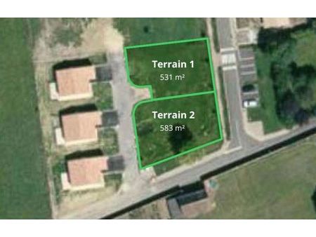 vente terrain 583 m² pleumartin (86450)