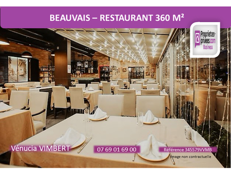 exclusivite beauvais ! bar restaurant 360 m²