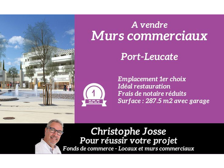11370 port leucate - murs commerciaux 287.50 m²