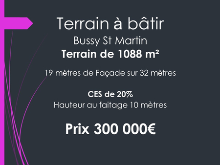 terrain bussy saint martin 1088 m2
