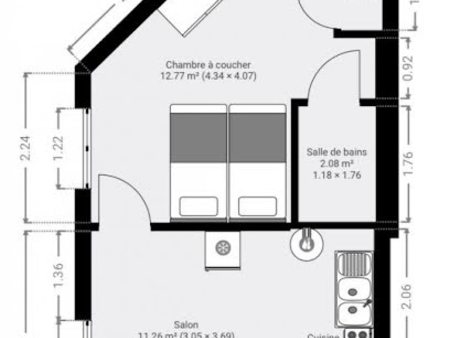 vente appartement 2 pièces 31.11 m²
