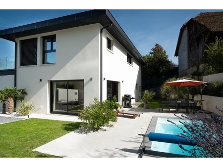 maxilly-sur-léman - maison moderne - terrain clôturé - terrasse - piscine - 3 chambres exc
