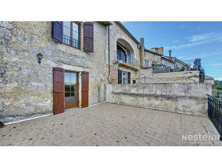 a vendre maison en pierre de 106 m² avec garage et terrasse avec vue sur la campagne