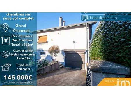 vente maison 4 pièces 115 m² grand-charmont (25200)