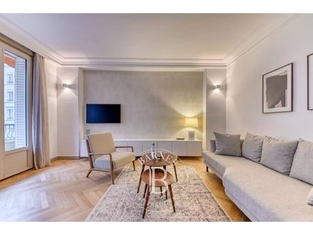 lyon 6 - puvis de chavannes - appartement meublé et rénové de 52 80 m² - balcon - 1 chambr