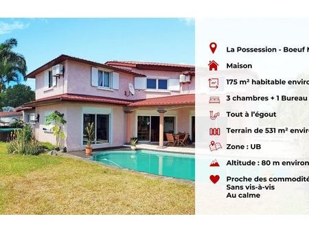 vente maison 7 pièces 175 m² la possession (97419)