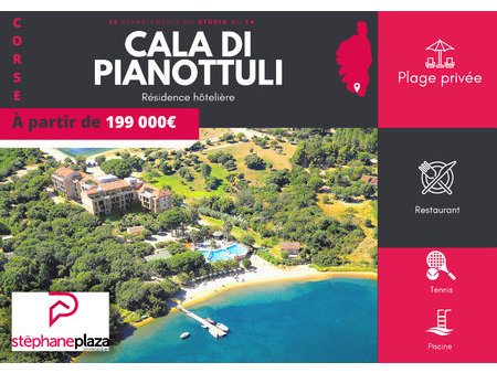 appartement t2 36 01m² cala di pianottuli