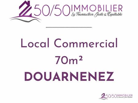 local commercial 5 pièces 70 m² douarnenez