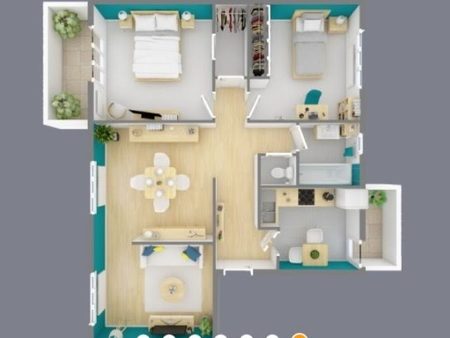 location meublée appartement 3 pièces 67 m²
