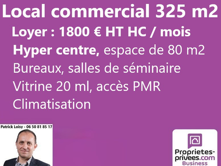 nevers hyper centre - location local commercial 325 m2