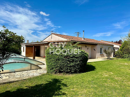 10 min ouest carcassonne - villa 130 m² 4 chambres  garage  piscine sur terrain 1285 m²