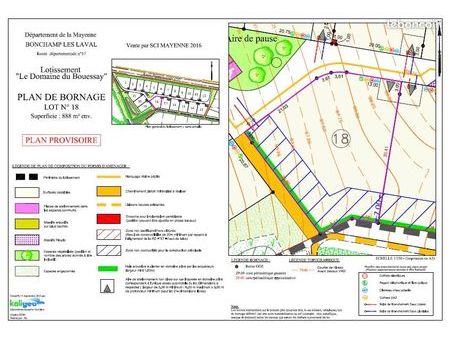 terrain 888 m² bonchamp les laval