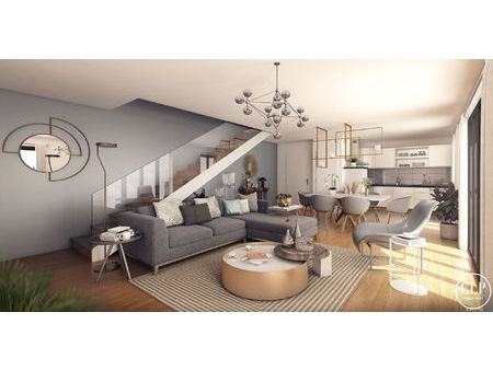 appartement neuf t4 duplex 80.87m² - terrasses - métro robespierre - normes re2020