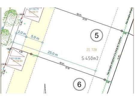 vente terrain à construire 450 m² nogent-le-roi (28210)