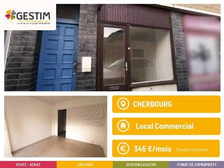 local commercial - 22m² - cherbourg-en-cotentin